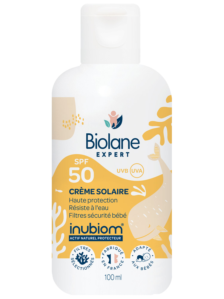 Biolane Expert Crème Solaire Adaptée aux Bébés SPF50 100 ml